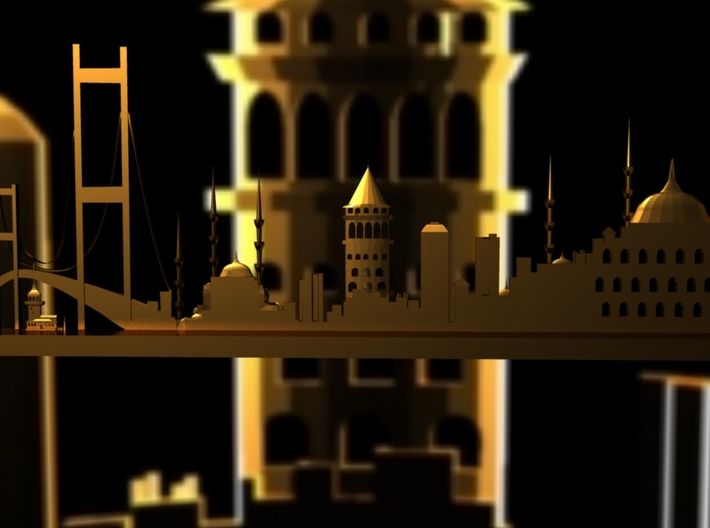 Silhouette Istanbul 3d printed Add a caption...