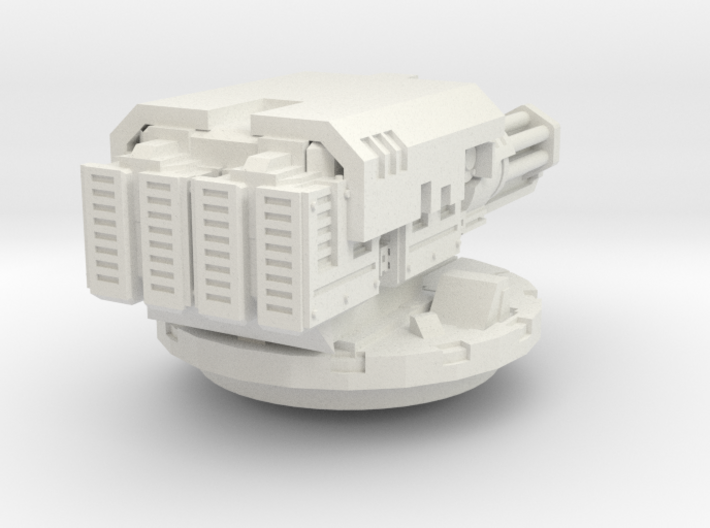twin assault cannon turret 2/3rds size - pcc toys 3d printed