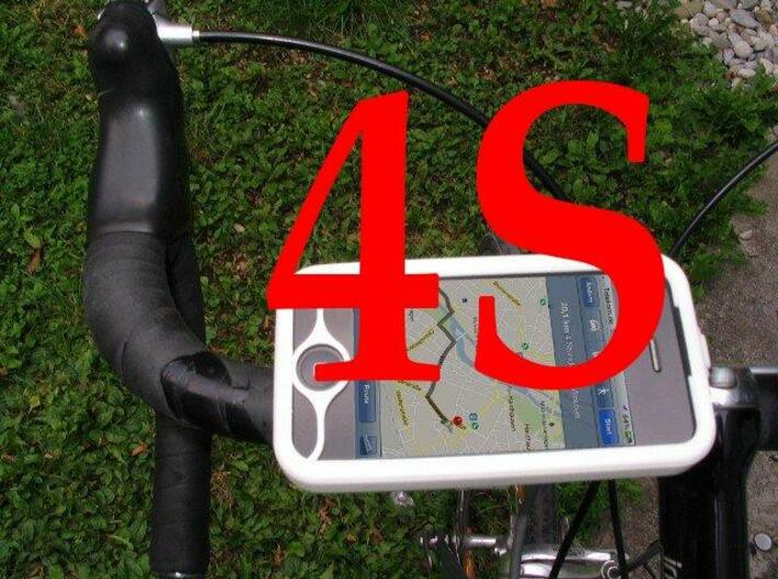 iPhone 4S bike mount assembly 1&quot; 3d printed