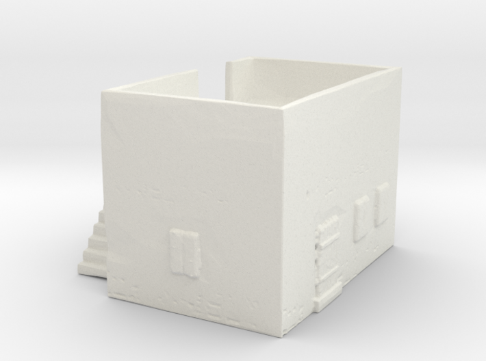 Dense housing with back-side stairway 3d printed