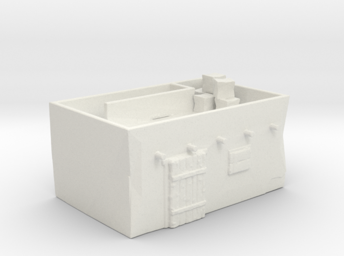 House with rooftop clutter 3d printed