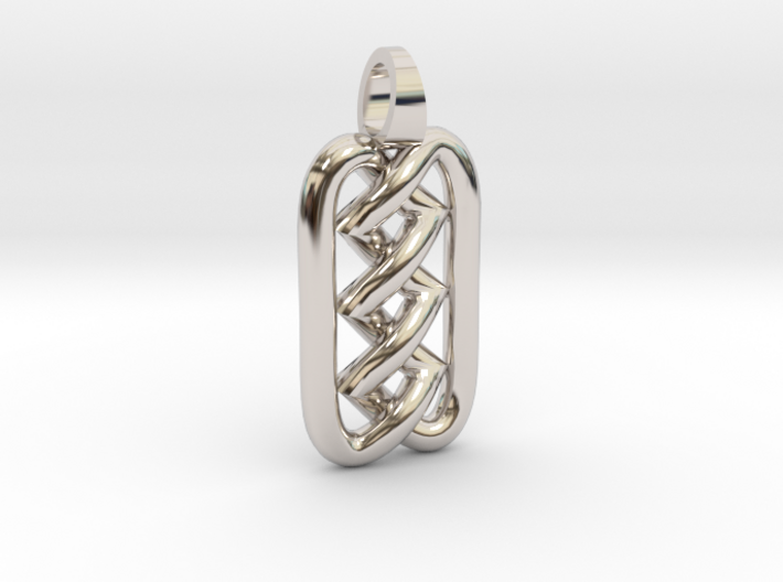 Zigzag knot [pendant] 3d printed