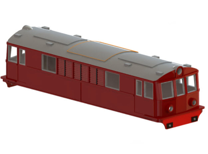 Swedish BJ/GDJ/SJ electric locomotive type O/Bk -  3d printed CAD-model