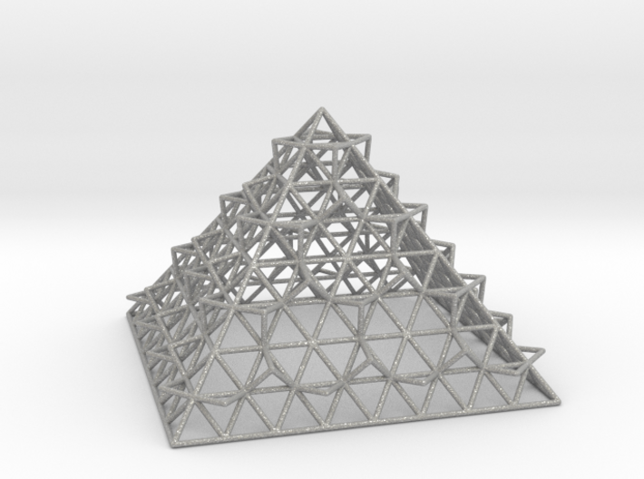 Wire Fractalised Pyramid 3d printed
