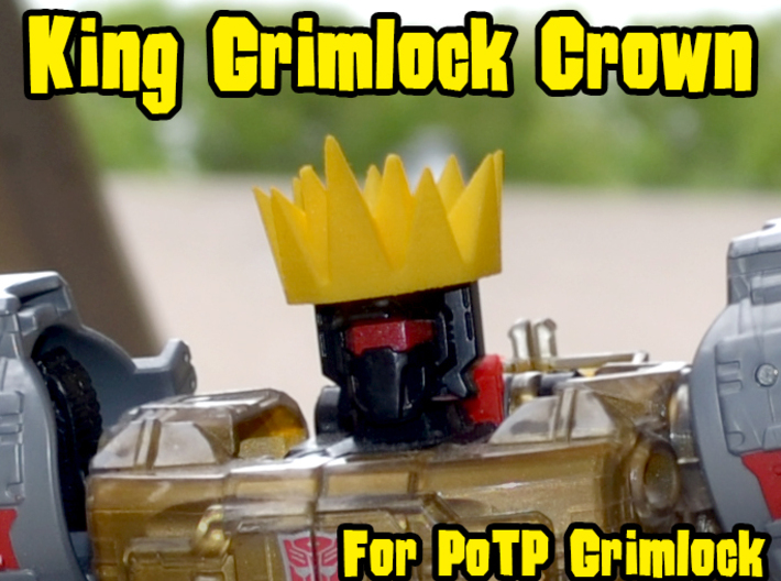 Grimlock Crown for Power of the Primes 3d printed