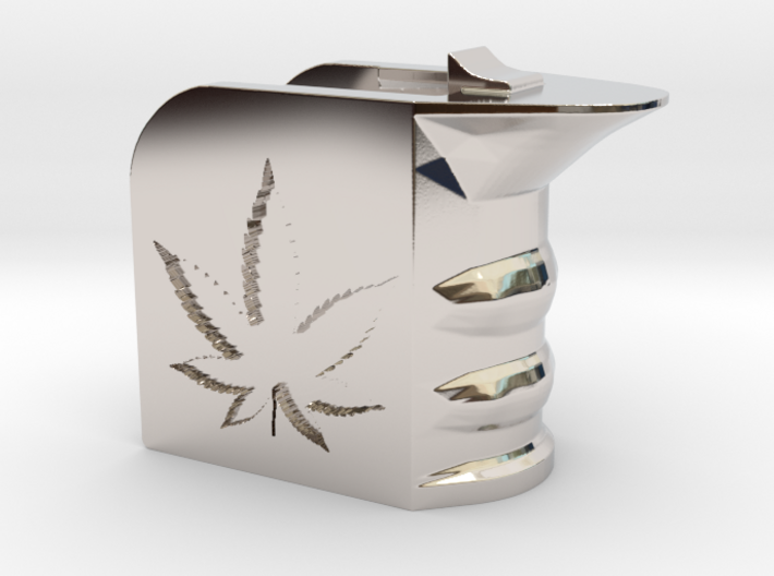 Weed/Marijuana Themed Magwell Grip 3d printed
