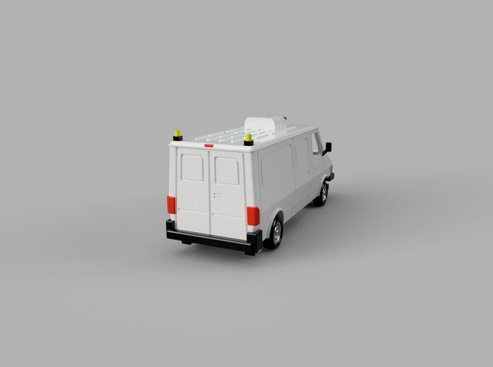 Service Van AC Unit Kit 1-87 HO Scale 3d printed 