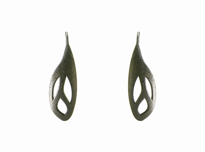 Flos earrings 3d printed