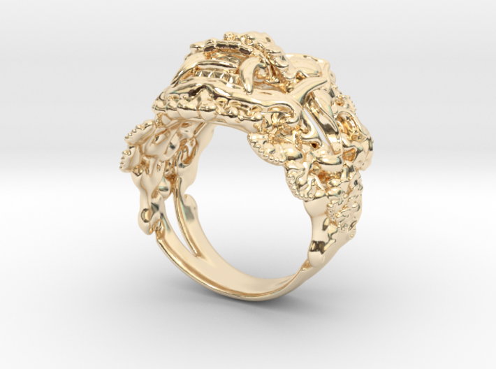 AWARD WINNING DESIGN- Balinese Barong Ring 3d printed