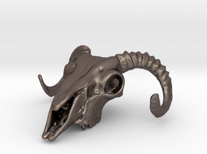 Ram Skull Pendant 3d printed 