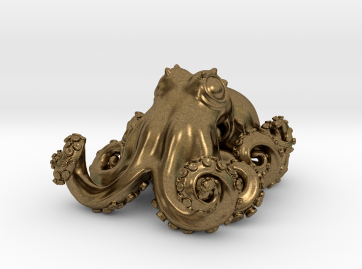 Octopus pendant 3d printed