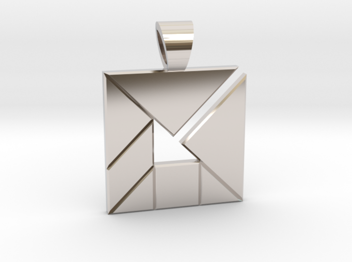 Inner Arrow tangram [pendant] 3d printed
