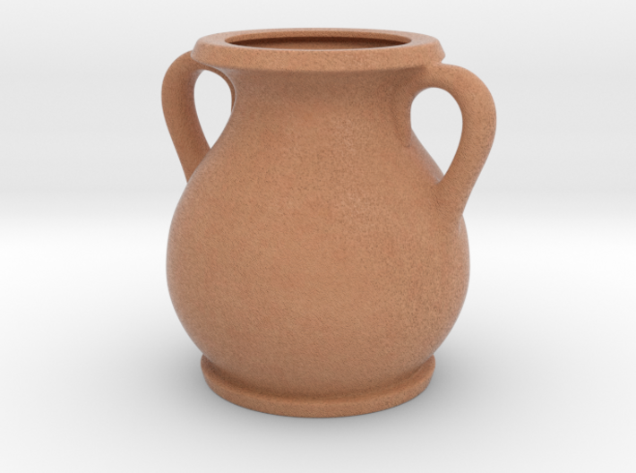 Terracotta vase 3d printed