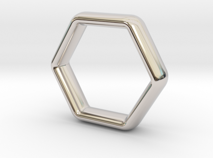 Hexi Wedding Ring US Size 11 (UK Size W) 3d printed