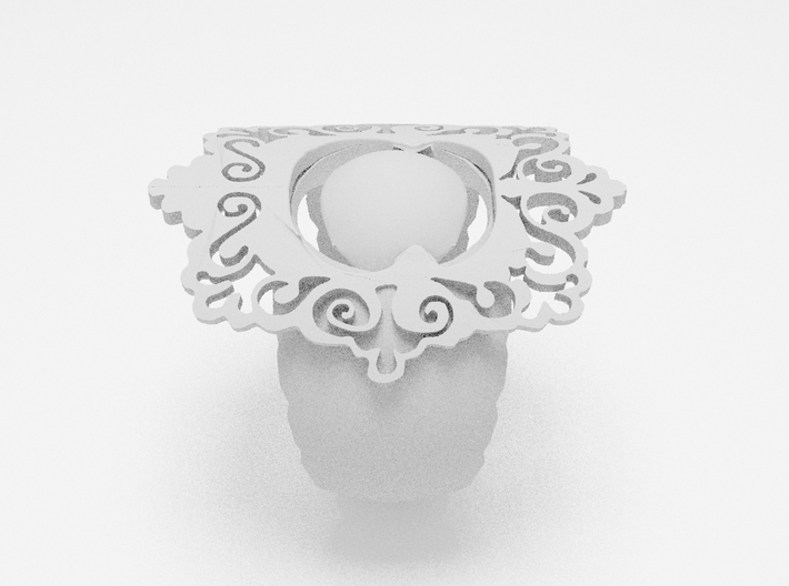 Sapphire srilangka Ring  3d printed Ring Sapphire srilangka