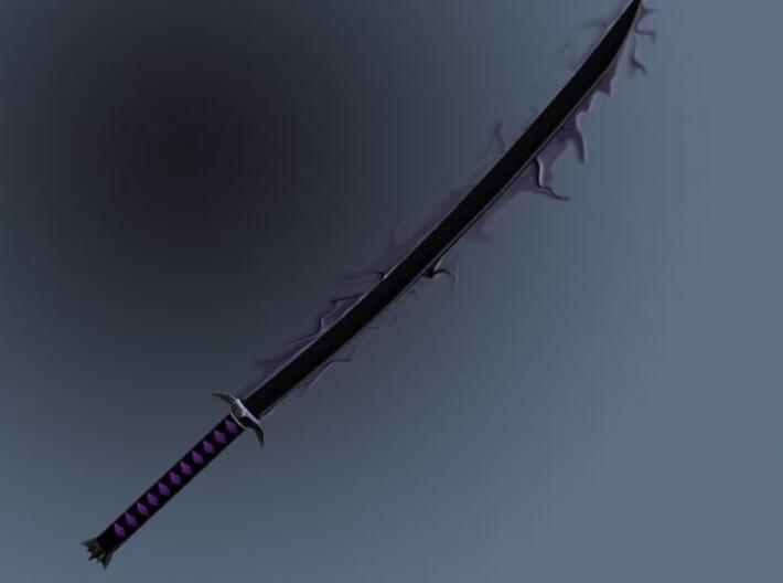 Shadow Katana 1 3d printed artistic vision of this sword