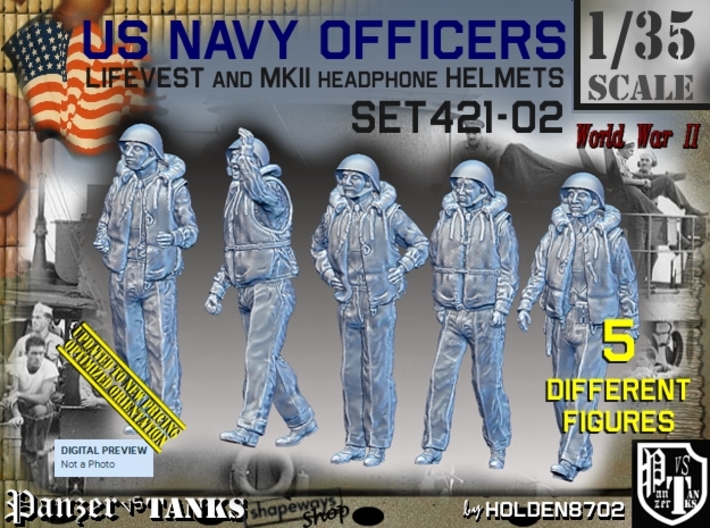 1/35 USN Officers Kapok Set421-02 3d printed