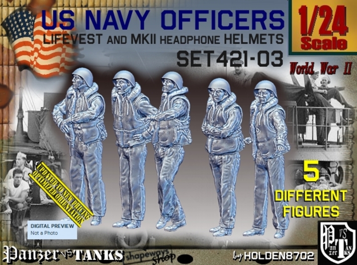 1/24 USN Officers Kapok Set421-03 3d printed
