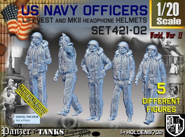 1/20 USN Officers Kapok Set421-02 3d printed