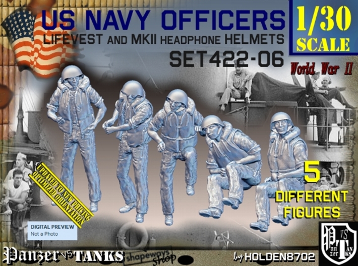 1/30 USN Officers Kapok Set422-06 3d printed