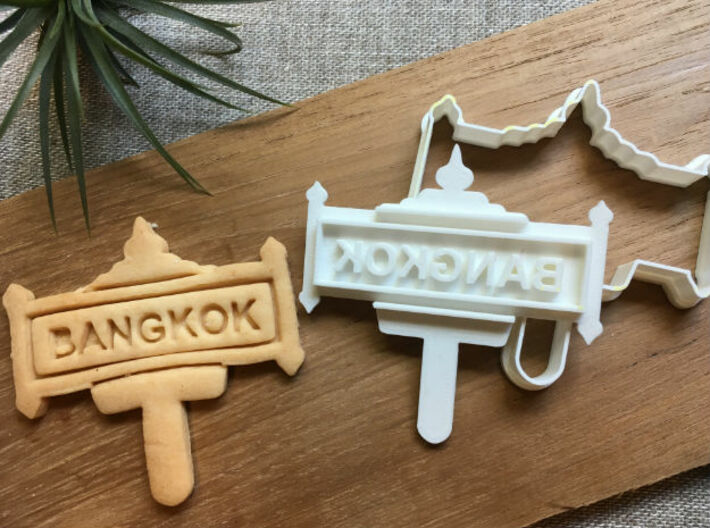 bangkok-sign-cookiecutter 3d printed 
