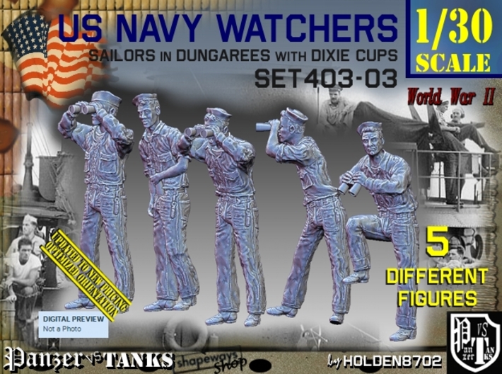 1/30 USN Watchers Set403-03 3d printed