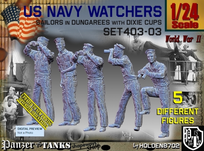 1/24 USN Watchers Set403-03 3d printed