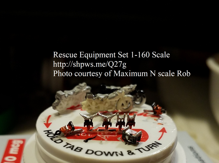 Rescue Equipment Set 1-160 Scale 3d printed 