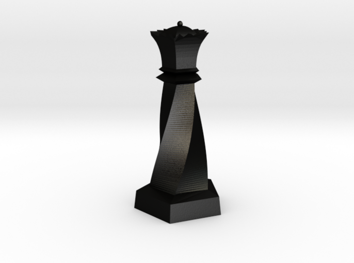Geometric Chess Set Queen 3d printed