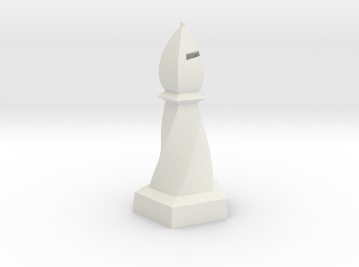 Geometric Chess Set Bishop 3d printed