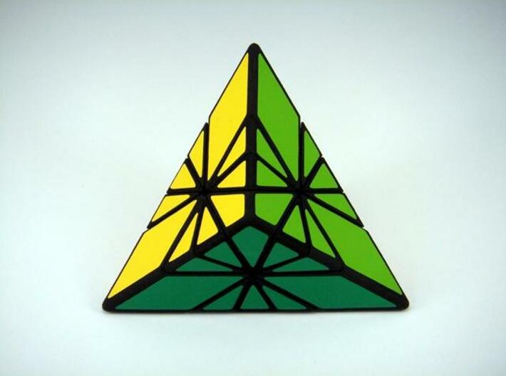 Sunrise Sunset Puzzle 3d printed Green Side