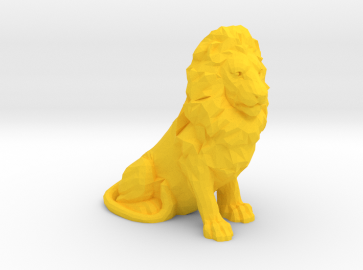 1/48 Sitting Lion for Diorama 3d printed