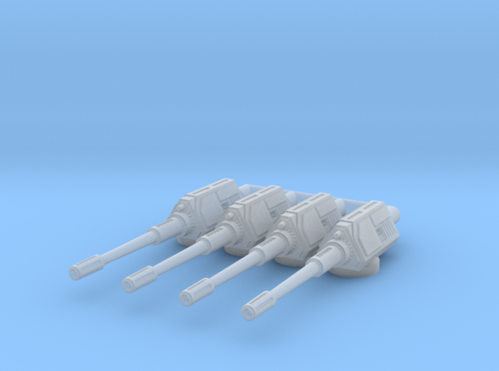 1/270 Large Single Cannons (4) 3d printed