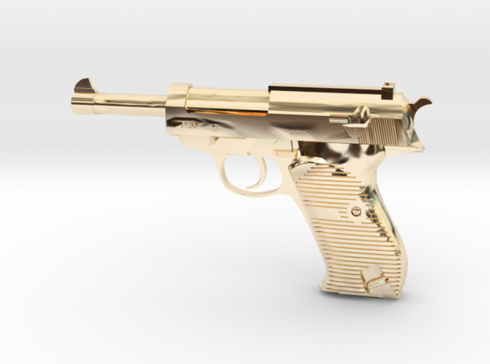 1/4 Scale Walthers P38 Pistol 3d printed