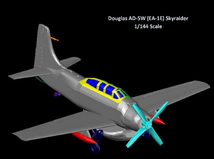 AD5W-144scale-tarmac-1-airframe 3d printed 