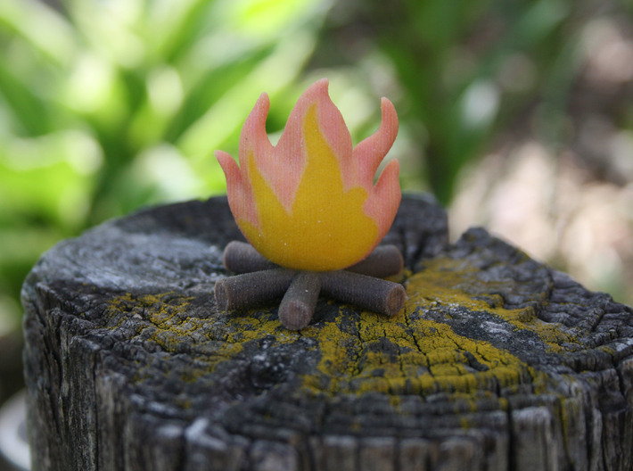 Campfire Miniature 3d printed 