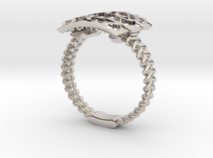 Hagit's Woven Family Ring 3d printed