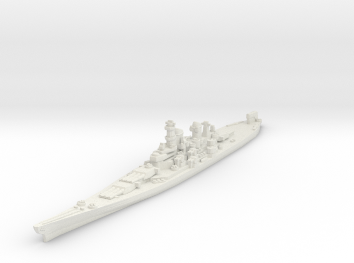 Iowa class battleship 1/1800 3d printed
