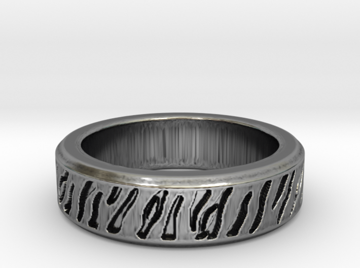 Tiger stripe ring multiple sizes 3d printed