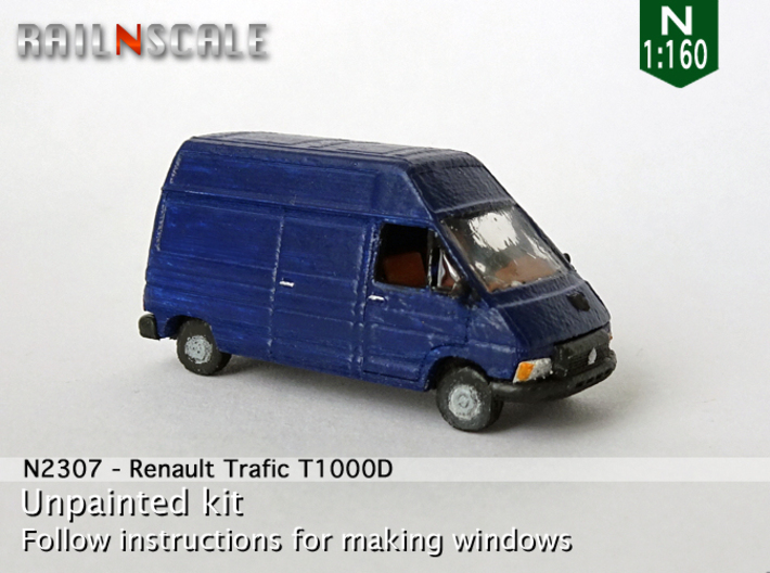Renault Trafic T1000D (N 1:160) 3d printed