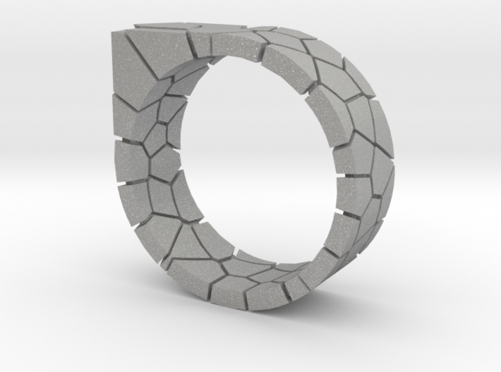 Generative Voronoi Ring 01 3d printed