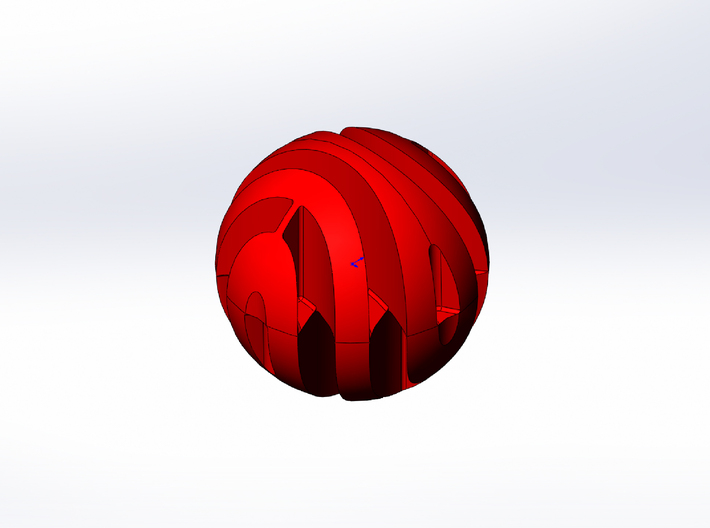 Rokenbok 16mm Red Ball 3d printed