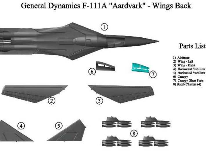 F-111A-144scale-WingsBack-03-Wing-Right 3d printed 