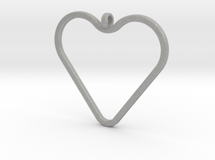 Heart_necklace 1 v1 3d printed