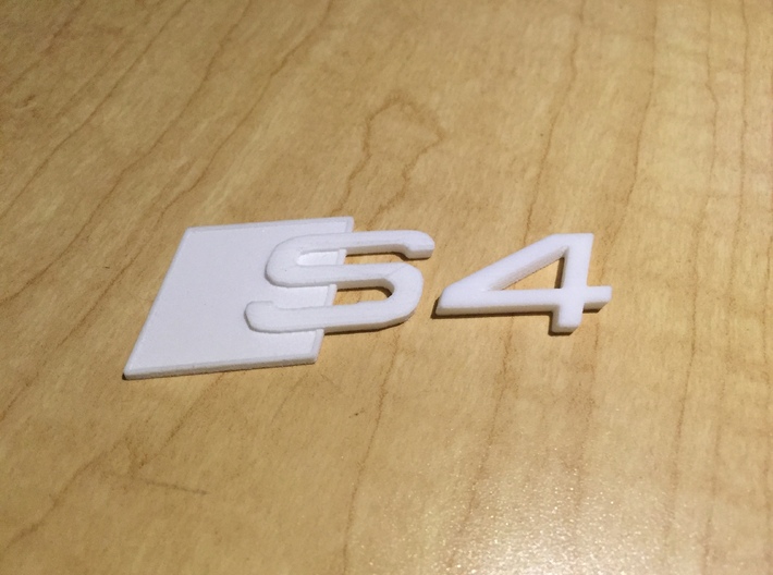 B8/8.5 S4 RS Grill Bracket S4_Badge 3d printed 