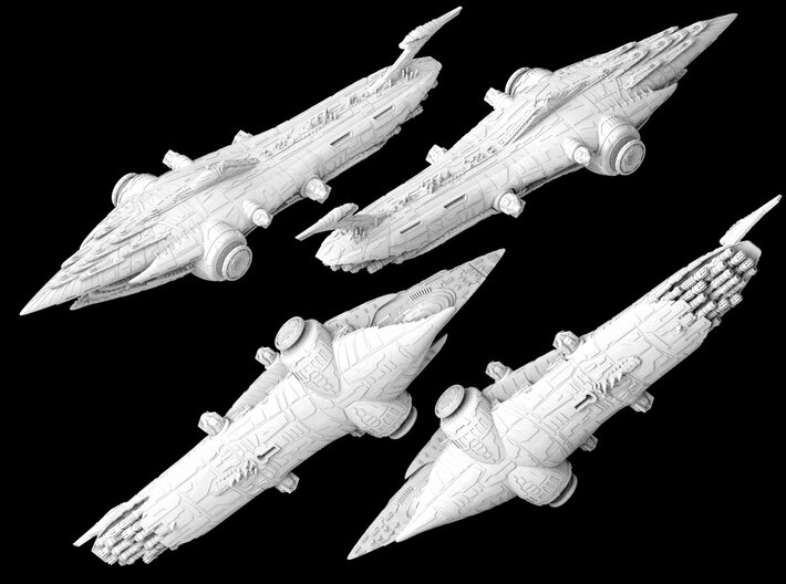 (Armada) Subjugator Heavy Cruiser "Malevolence" 3d printed 