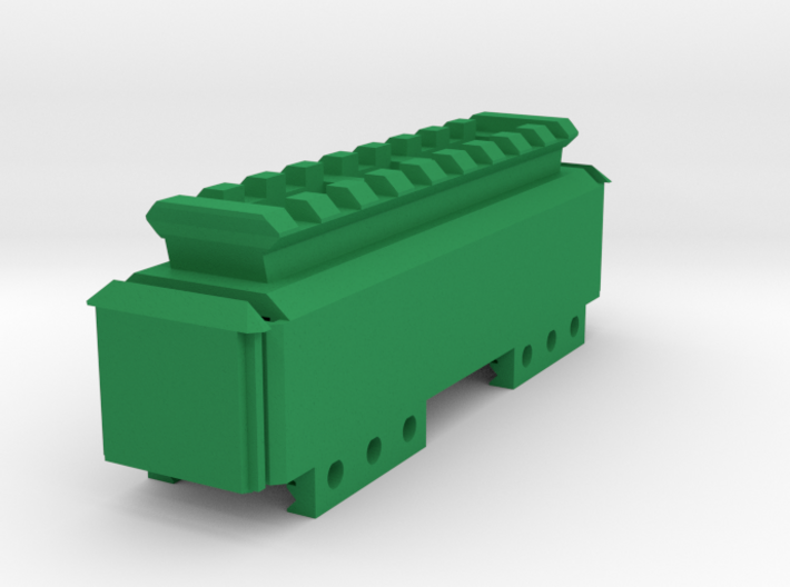 Stick Battery Box (100mm) with Top Picatinny Rail 3d printed