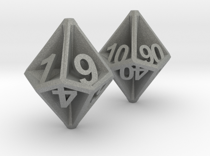 D10/100 Set - Plunged Sides 3d printed 