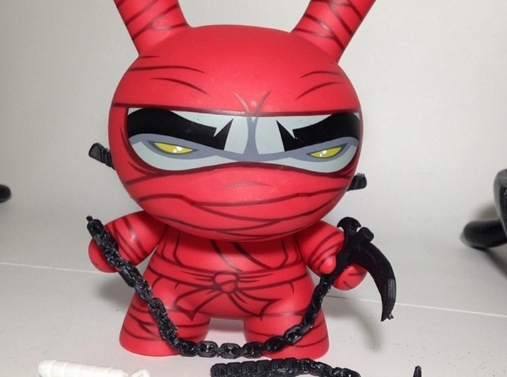 All ninja weapons for the 8&quot; inch Dunny 3d printed