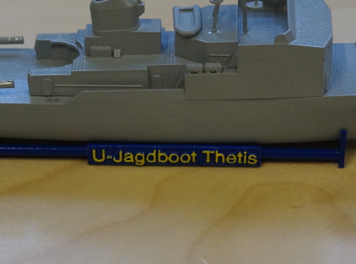 Thetis Class, Display Stand (1:350, static model) 3d printed painted display stand